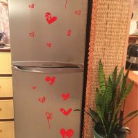 idea of ​​original fridge decoration photo