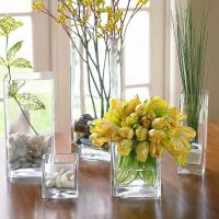 idea of ​​bright decoration of floor vase photo