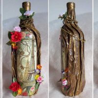 the idea of ​​stylish decorating bottles with paint photos