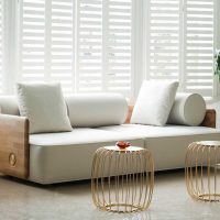 versi reka bentuk moden apartmen dengan gambar sofa