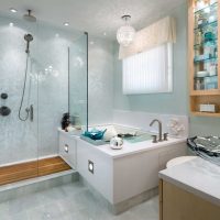 the idea of ​​a bright interior bathroom in the apartment picture