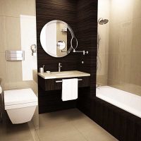 idea of ​​an unusual style of a bathroom in an apartment picture