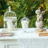 variant of a beautiful apartment interior with a decorative cage photo