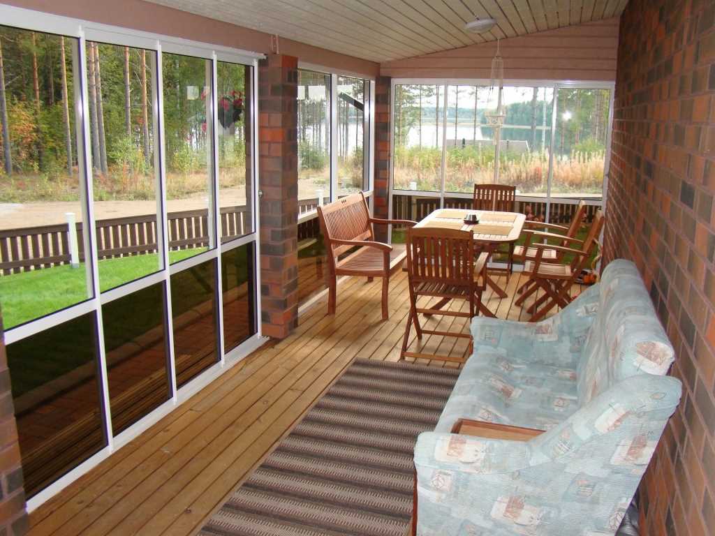 variant of a beautiful style of the veranda in the house