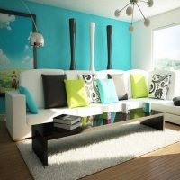 idea of ​​original interior decoration of a living room photo