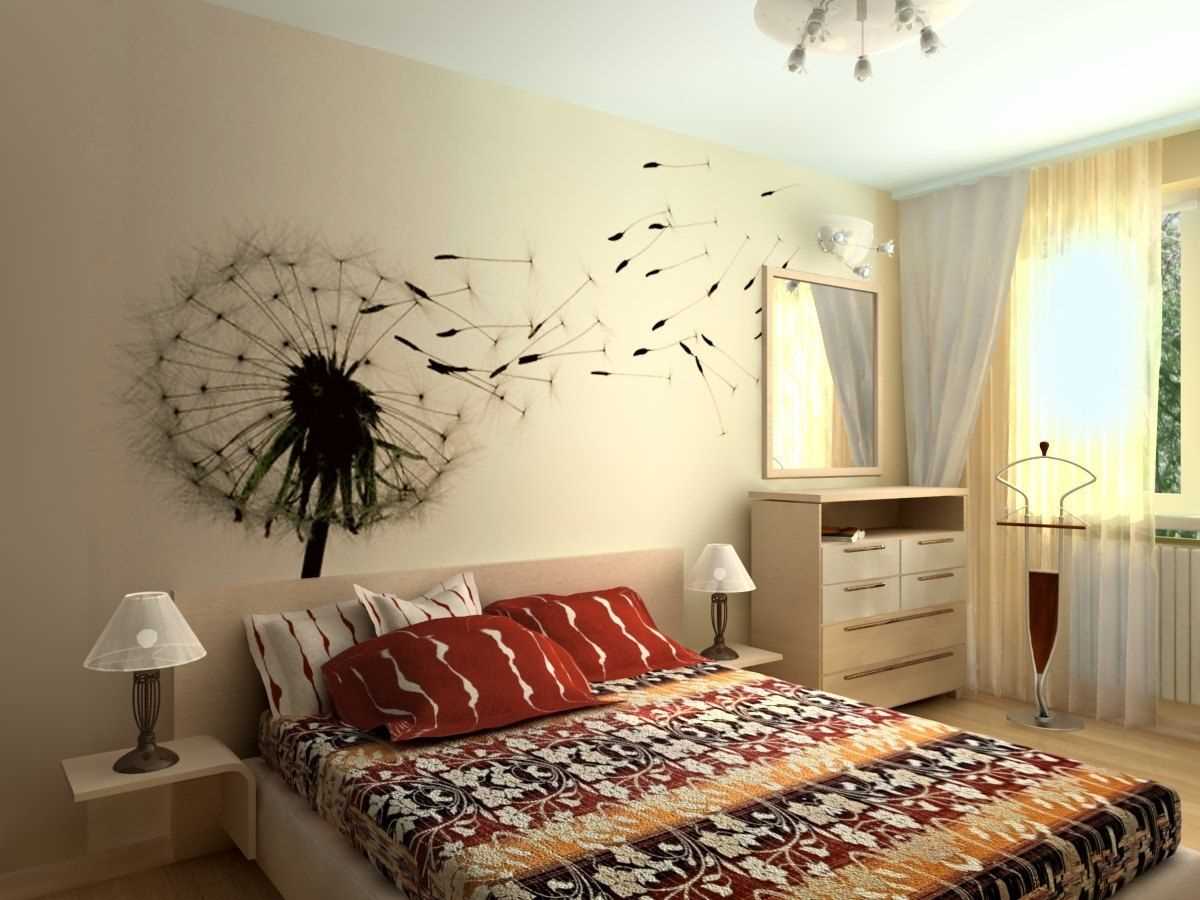 the idea of ​​unusual wall decoration