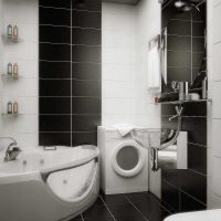 idea of ​​a bright interior white bathroom photo