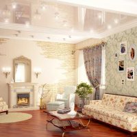 the idea of ​​bright decoration of the walls in the rooms picture