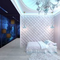 idea of ​​an original bedroom decor for a girl photo