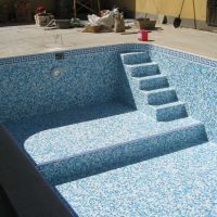 idea of ​​the original interior of a small pool photo