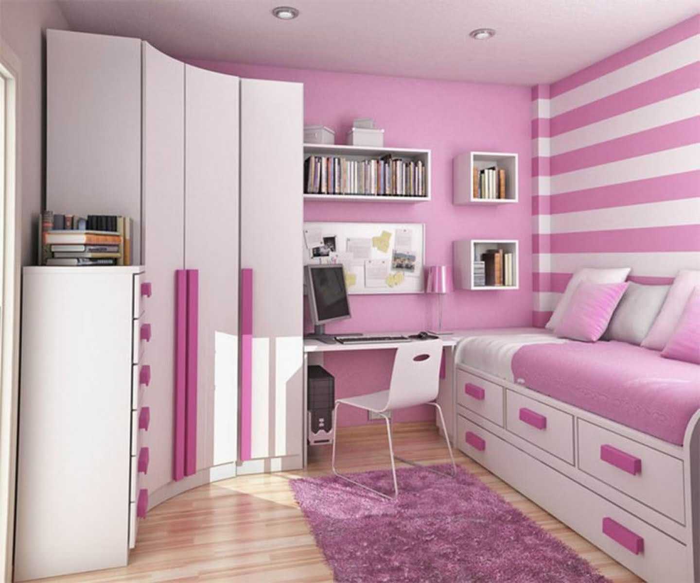 l'idée d'un beau style de chambre pour une fille