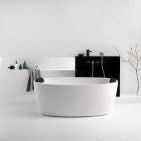 the idea of ​​a beautiful style white bathroom picture