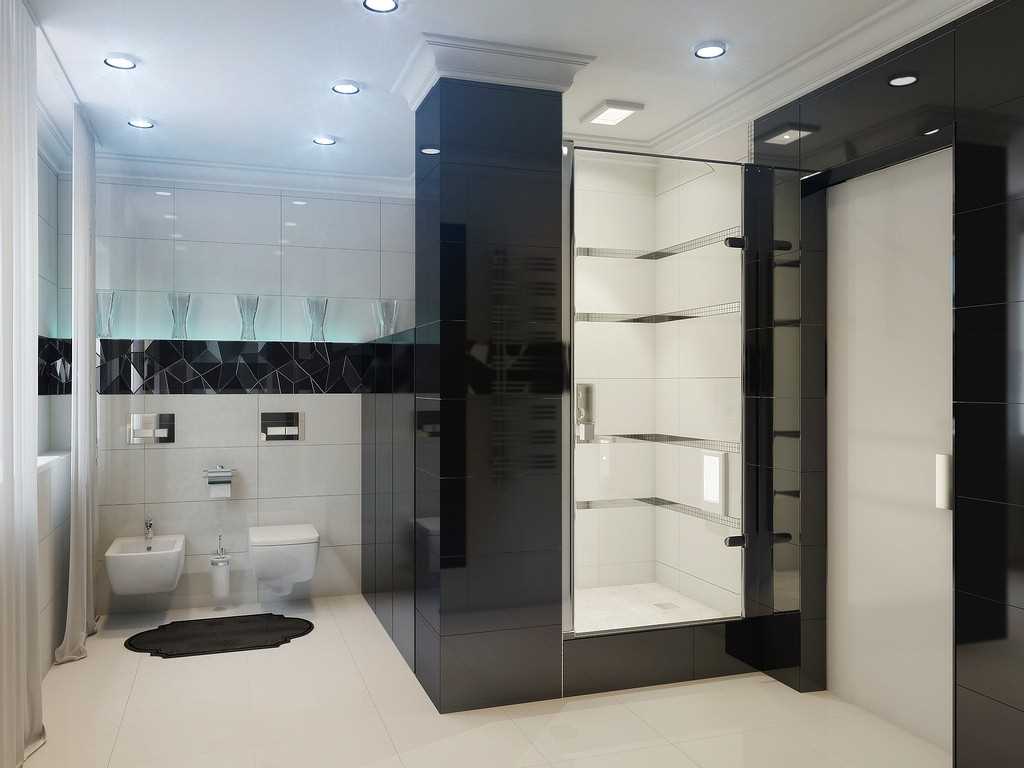 version of the original interior of a white bathroom