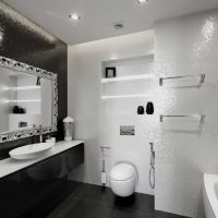 the idea of ​​a beautiful bathroom design in the apartment photo