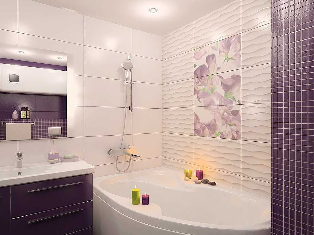 idea of ​​an unusual design of a bathroom of 4 sq.m