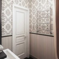 version of the unusual interior of the bathroom in a classic style photo