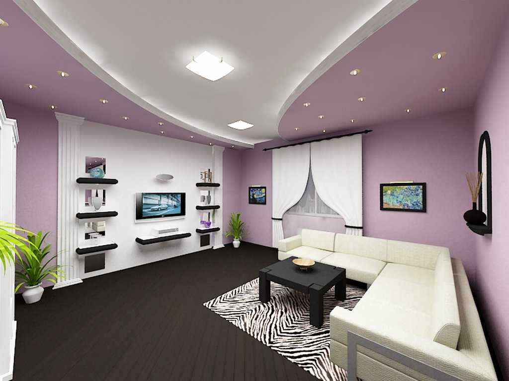 option of a beautiful decor of a living room in a private house