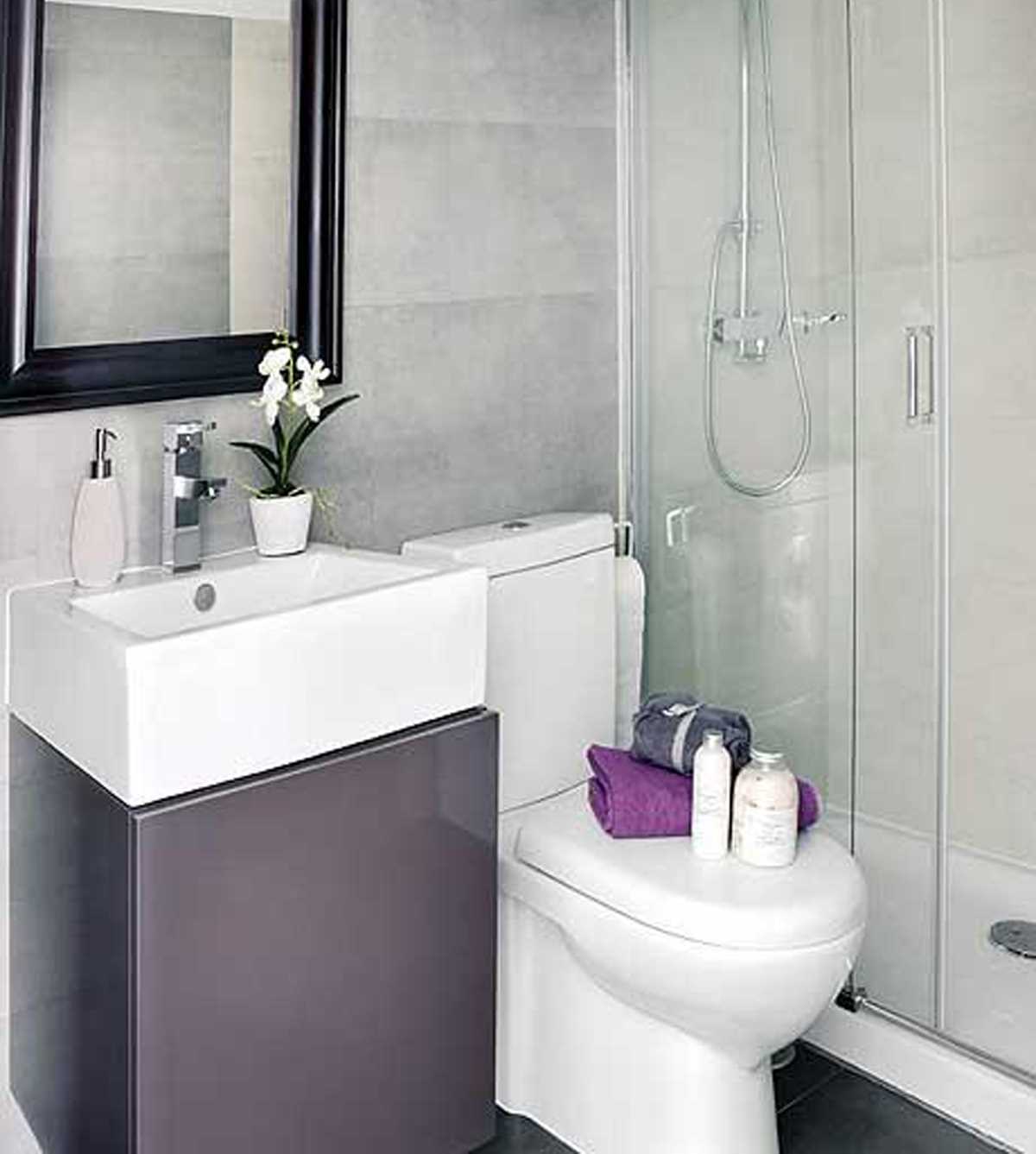 the idea of ​​a beautiful bathroom design 2.5 sq.m