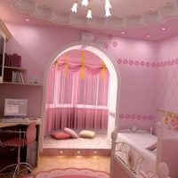 the idea of ​​a beautiful nursery decor for a girl picture