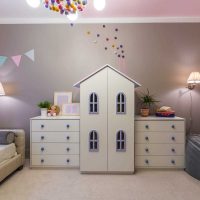 idea of ​​an unusual interior of a child’s room for a girl photo