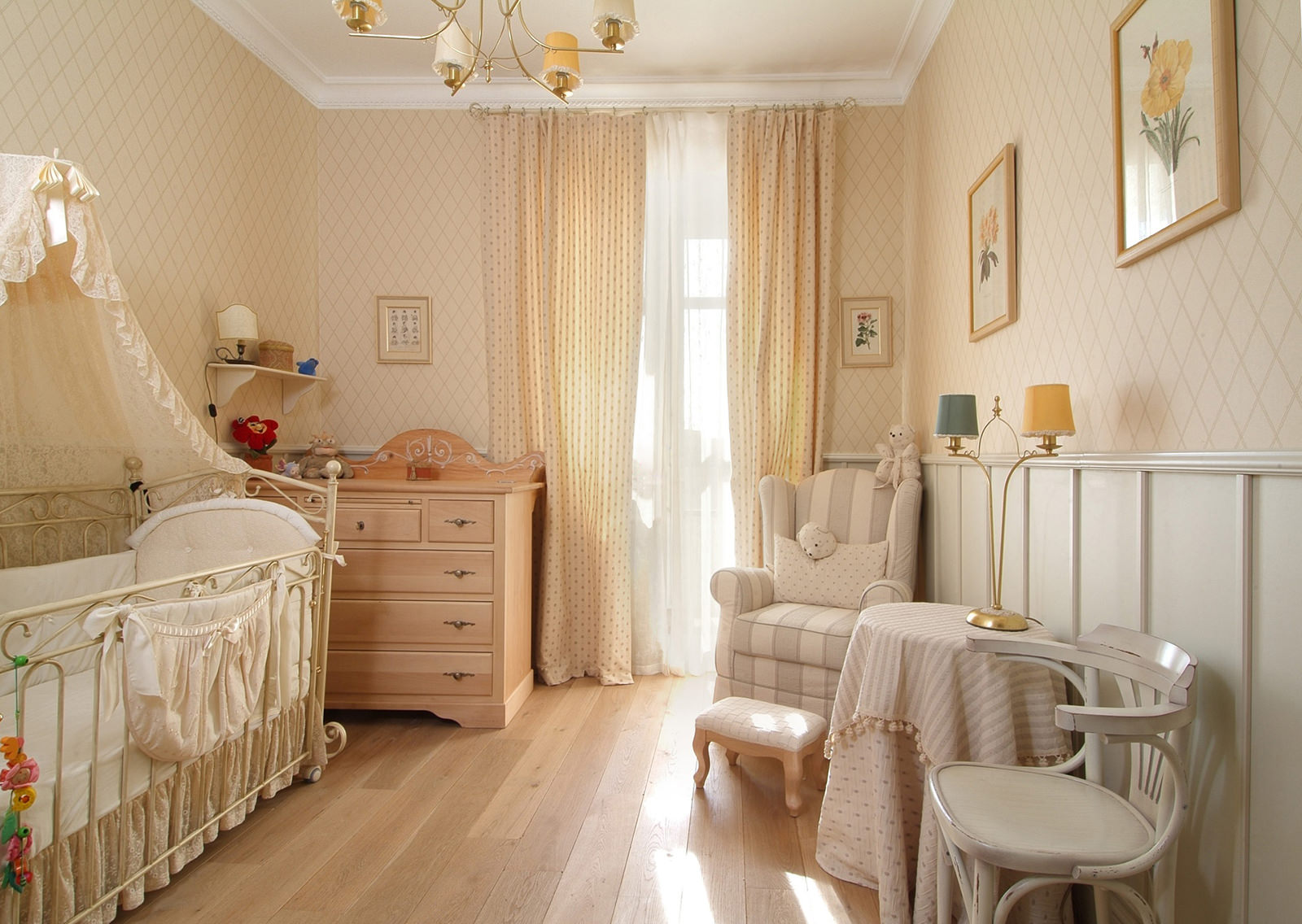 variant of the beautiful interior of the children's room