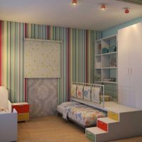 idée d'un décor lumineux pour une photo de chambre d'enfant