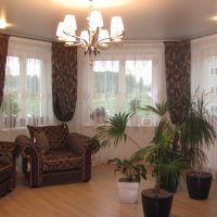 variant of the bright decor of the living room with a bay window picture