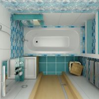 version of the bright design of the bathroom in Khrushchev picture