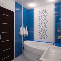 version of a beautiful bathroom design 5 sq.m picture