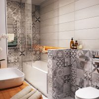 example of a bright bathroom interior 5 sq.m photo