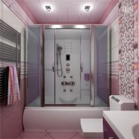 An example of a bright bathroom interior 5 sq.m picture