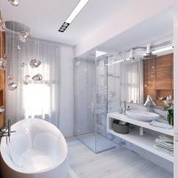 An example of a bright bathroom interior 5 sq.m picture