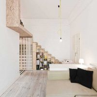 idea of ​​a bright decor of a modern apartment 70 sq.m photo