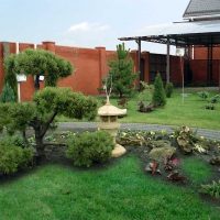 example of vivid landscape design of a private courtyard picture