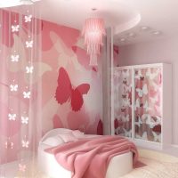 idea of ​​unusual design for a girl’s nursery photo