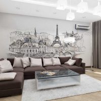 the idea of ​​a beautiful design of a modern apartment of 70 sq.m picture