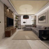 example of an unusual design of a living room 19-20 sq.m photo