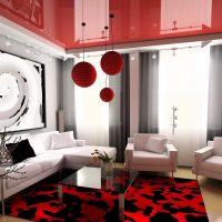 bright design of the living room 16 sq. m picture