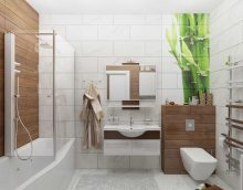 idée de design inhabituel d'une salle de bain photo 6 m²