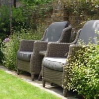 example of unusual landscape design of a private courtyard photo