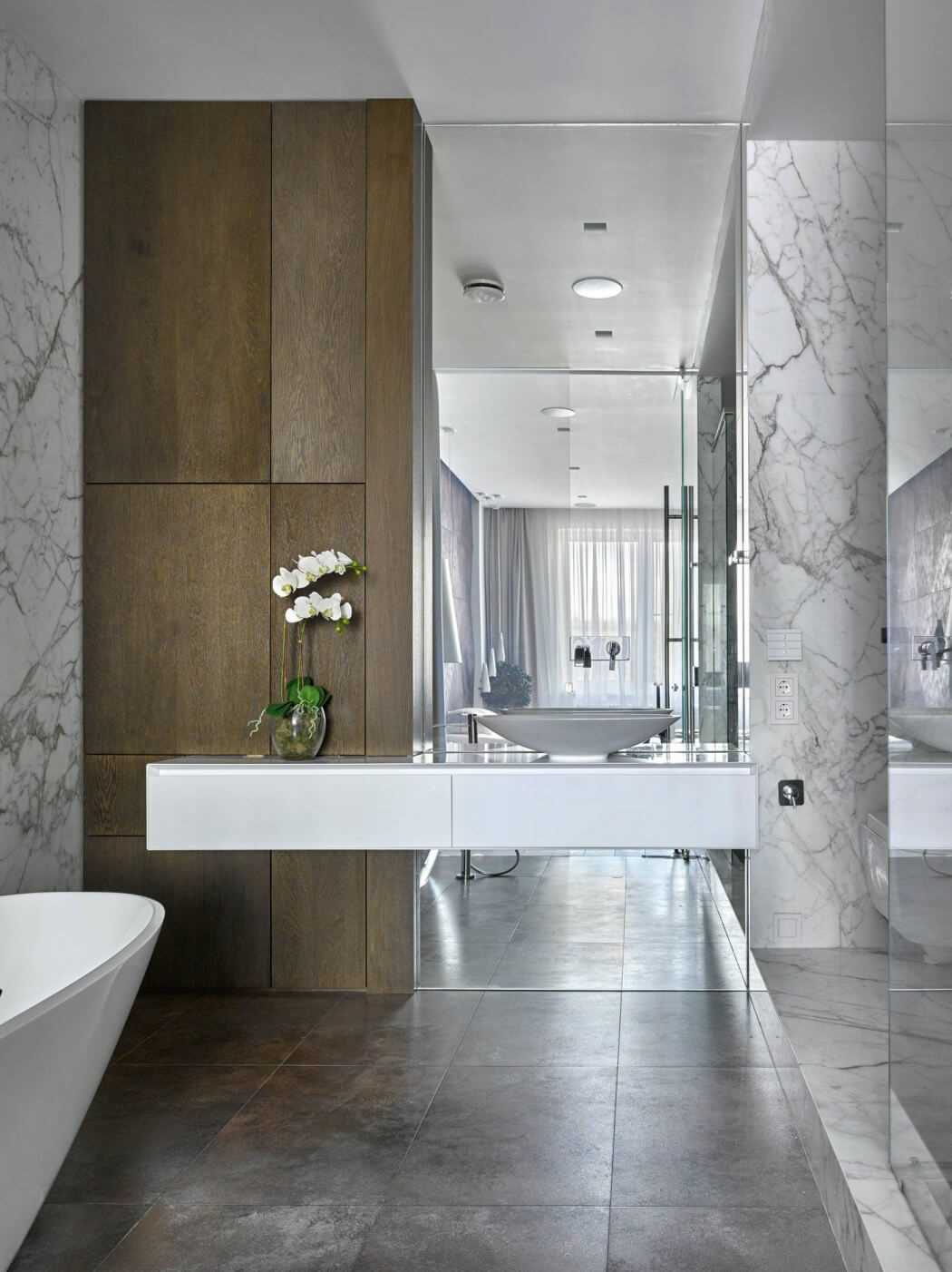 the idea of ​​a beautiful bathroom interior 2017