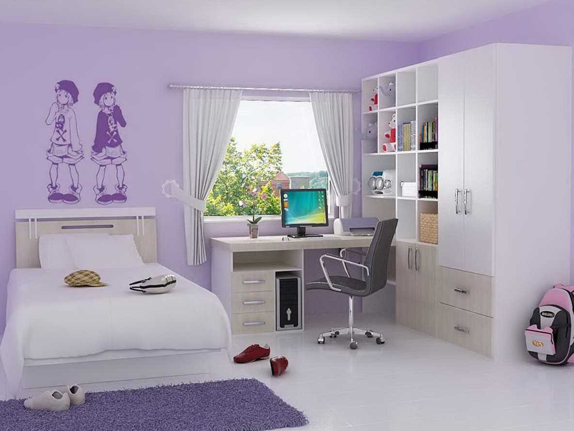 version of a beautiful design of a children's room for a girl