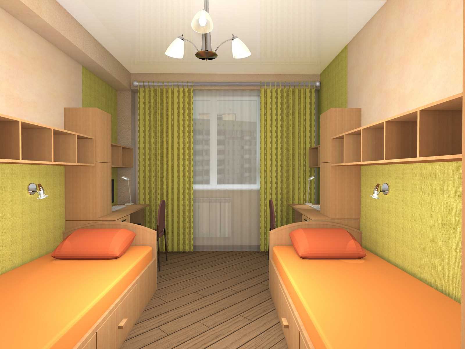 the idea of ​​an unusual nursery interior for two boys