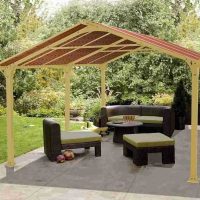 option bright interior pergola in the yard picture