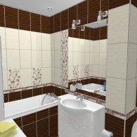 version of a light bathroom interior 5 sq.m photo