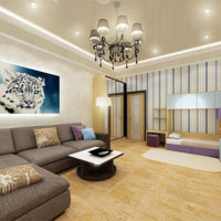 living room design 18 sq.