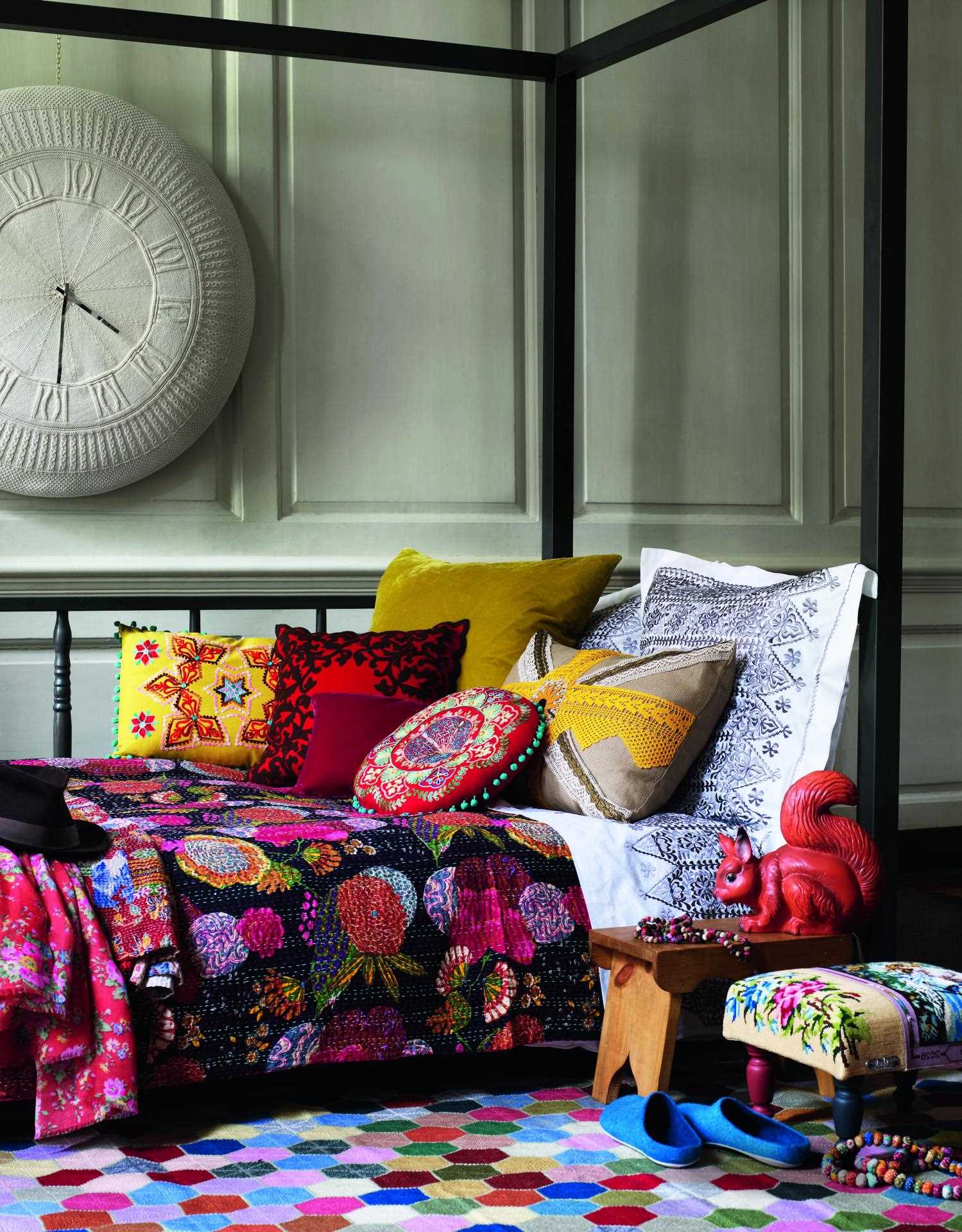 patchwork style bright interior