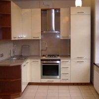 idea dapur dalaman yang luar biasa 9 sq.m foto