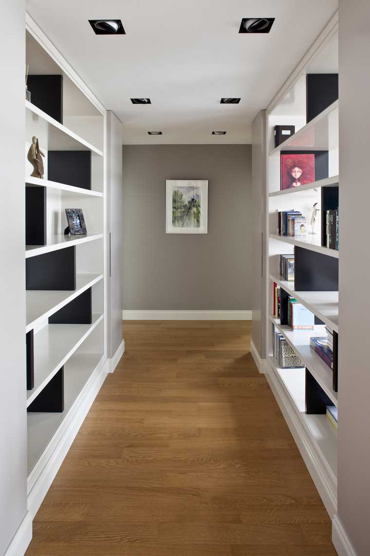 bright design option of a modern hallway