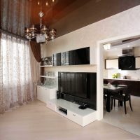 idea of ​​a bright interior studio apartment picture